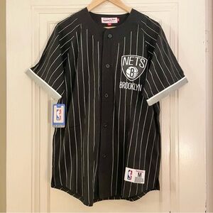 Mitchell & Ness Brooklyn Nets Buttondown Jersey, Men’s Size Medium, NWT
